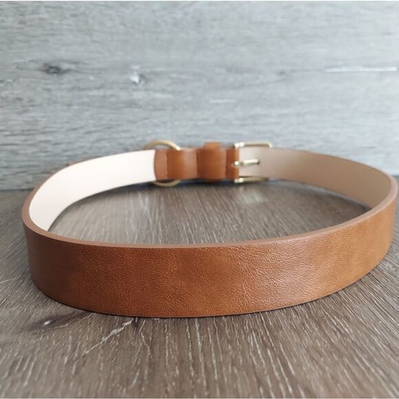 Nine West Faux Leather Tan Belt Size Small - Picture 2 of 6